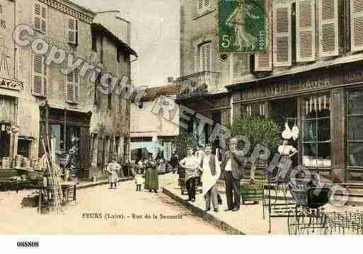 Ville de FEURS, carte postale ancienne