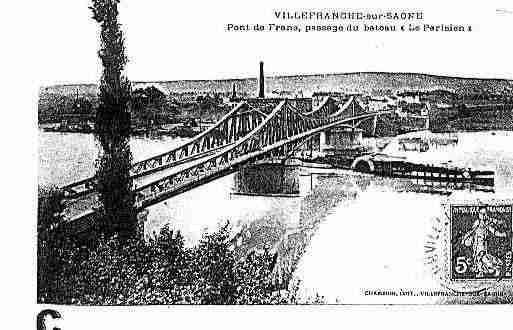 Ville de FRANS, carte postale ancienne