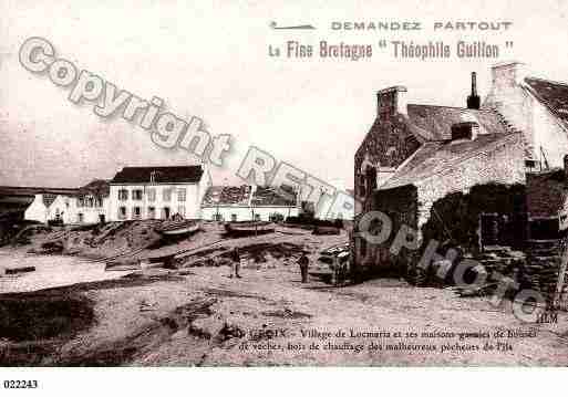 Ville de GROIX, carte postale ancienne