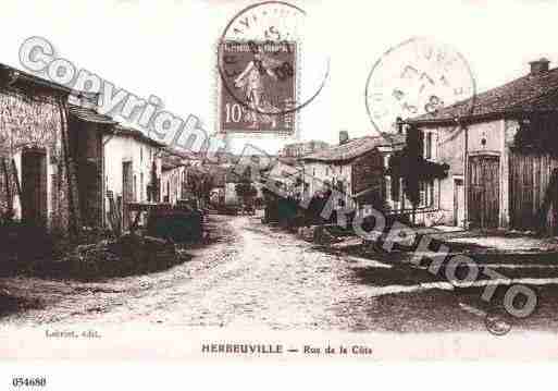 Ville de HERBEUVILLE, carte postale ancienne