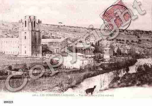 Ville de LAGRASSE, carte postale ancienne