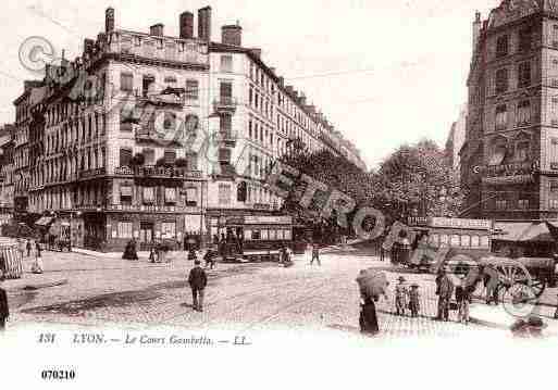 Ville de LYON, carte postale ancienne