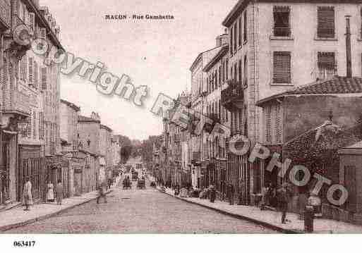 Ville de MACON, carte postale ancienne