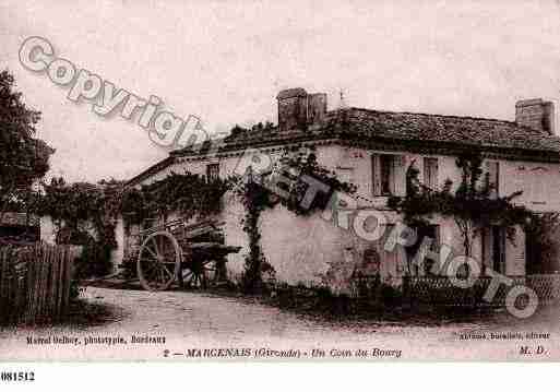 Ville de MARCENAIS, carte postale ancienne