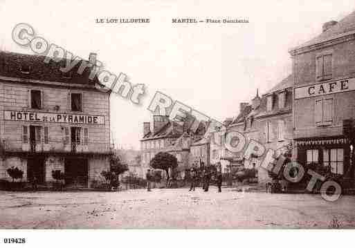 Ville de MARTEL, carte postale ancienne