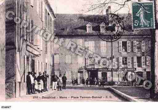 Ville de MENS, carte postale ancienne