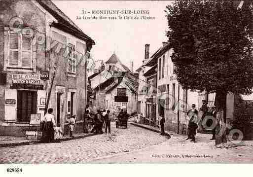 Ville de MONTIGNYSURLOING, carte postale ancienne