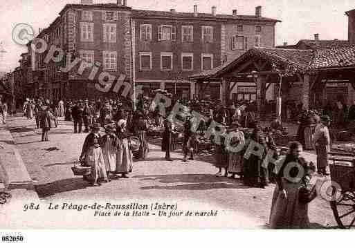 Ville de PEAGEDEROUSSILLON(LE), carte postale ancienne