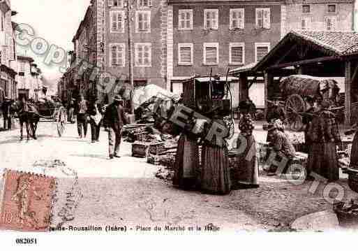 Ville de PEAGEDEROUSSILLON(LE), carte postale ancienne