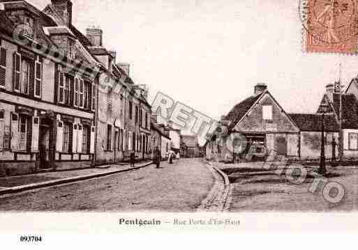 Ville de PONTGOUIN, carte postale ancienne