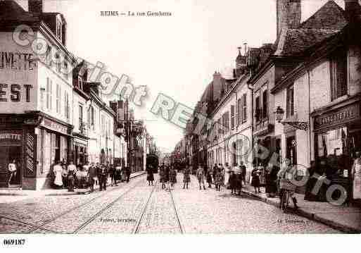 Ville de REIMS, carte postale ancienne