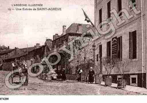 Ville de SAINTAGREVE, carte postale ancienne