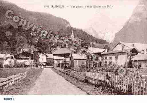 Ville de SAMOENS, carte postale ancienne