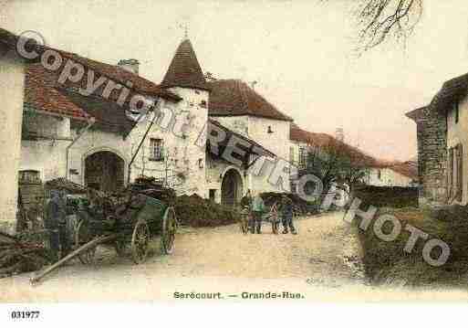 Ville de SERECOURT, carte postale ancienne