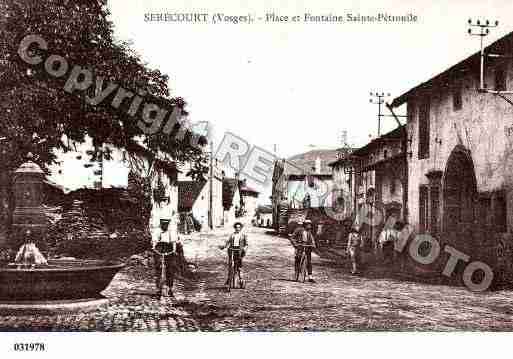 Ville de SERECOURT, carte postale ancienne