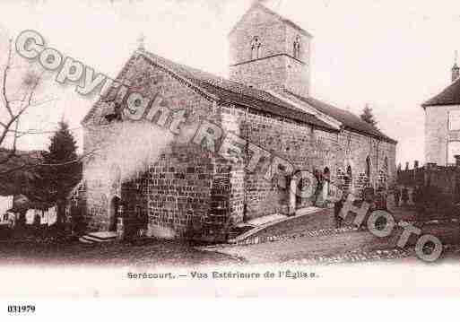 Ville de SERECOURT, carte postale ancienne