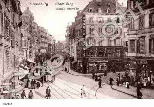 Ville de STRASBOURG, carte postale ancienne