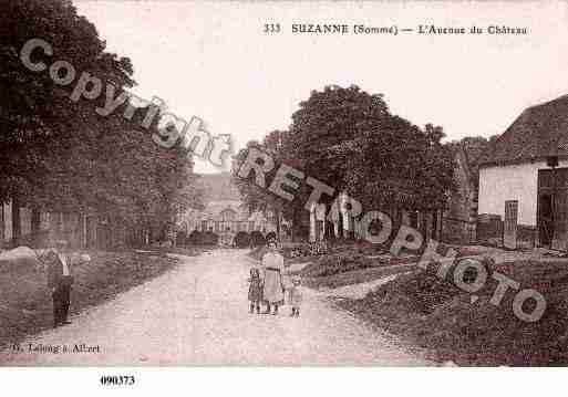 Ville de SUZANNE, carte postale ancienne