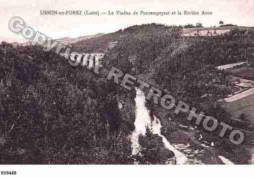 Ville de USSONENFOREZ, carte postale ancienne