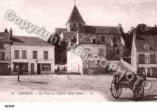 Ville de AMBOISE, carte postale ancienne