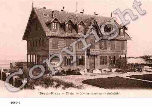 Ville de BERCK, carte postale ancienne