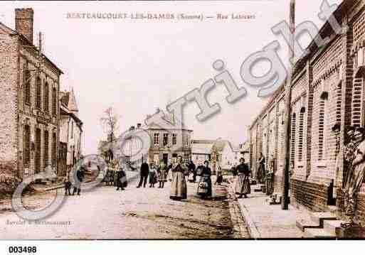 Ville de BERTEAUCOURTLESDAMES, carte postale ancienne