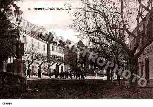 Ville de BORMESLESMIMOSAS, carte postale ancienne