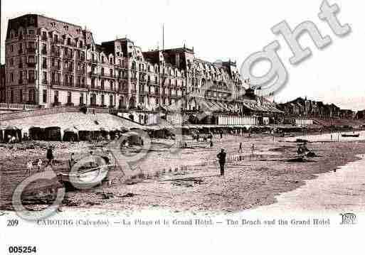 Ville de CABOURG, carte postale ancienne