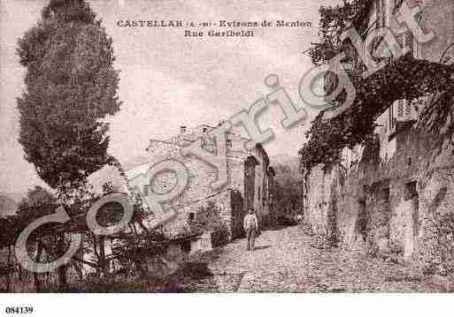 Ville de CASTELLAR, carte postale ancienne