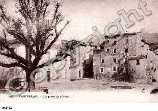 Ville de CASTELLAR, carte postale ancienne