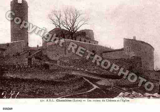 Ville de CHAMBLES, carte postale ancienne