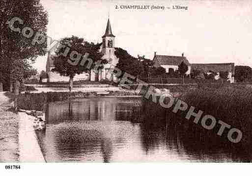 Ville de CHAMPILLET, carte postale ancienne