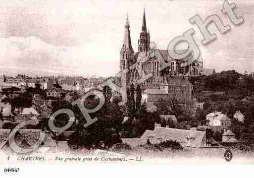 Ville de CHARTRES, carte postale ancienne