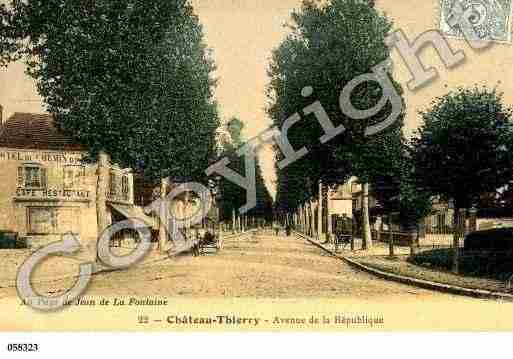 Ville de CHATEAUTHIERRY, carte postale ancienne