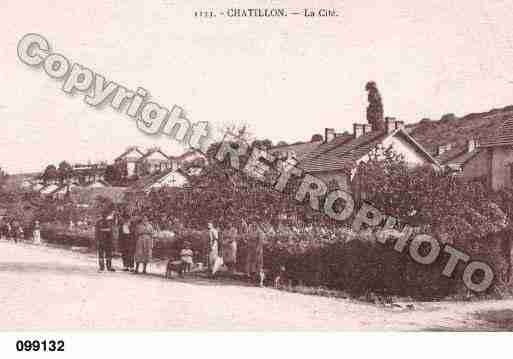 Ville de CHATILLON, carte postale ancienne