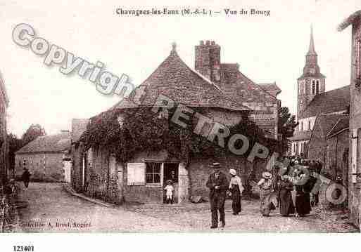 Ville de CHAVAGNESLESEAUX, carte postale ancienne