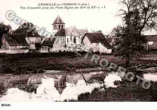 Ville de CHEMILLESURINDROIS, carte postale ancienne