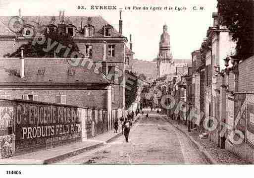 Ville de EVREUX, carte postale ancienne