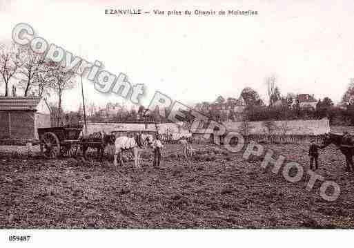 Ville de EZANVILLE, carte postale ancienne