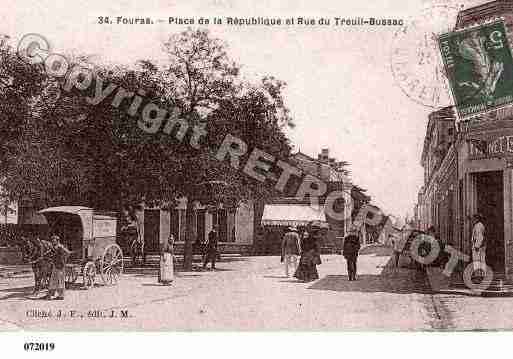 Ville de FOURAS, carte postale ancienne