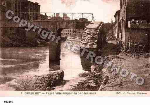 Ville de GRAULHET, carte postale ancienne