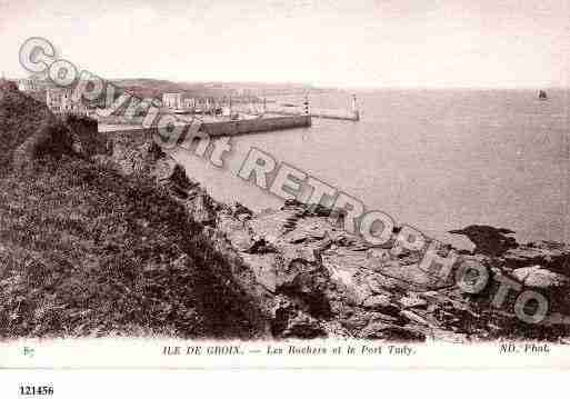 Ville de GROIX, carte postale ancienne