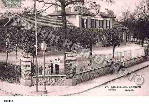 Ville de LIMEILBREVANNES, carte postale ancienne