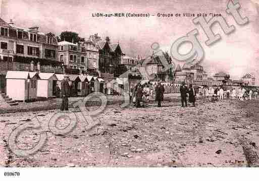 Ville de LIONSURMER, carte postale ancienne