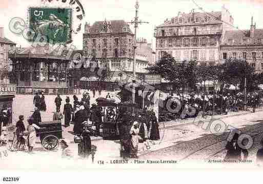 Ville de LORIENT, carte postale ancienne