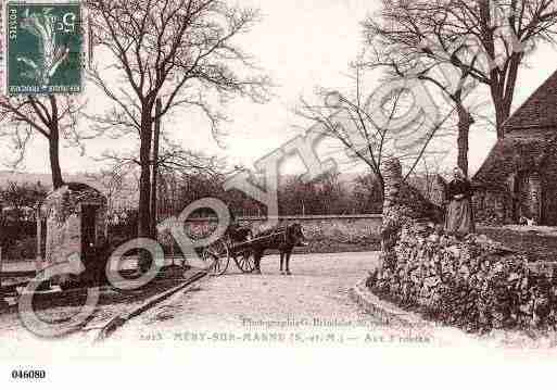 Ville de MERYSURMARNE, carte postale ancienne