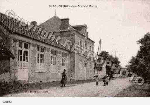 Ville de OUROUER, carte postale ancienne