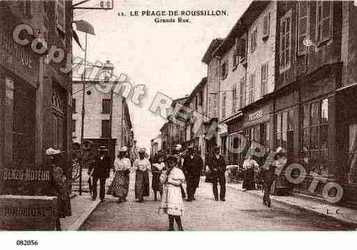 Ville de PEAGEDEROUSSILLON(LE), carte postale ancienne