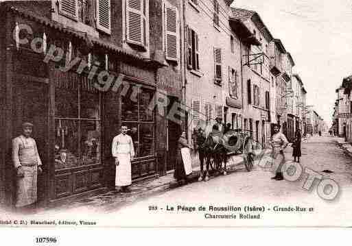 Ville de PEAGEDEROUSSILLON(LE), carte postale ancienne