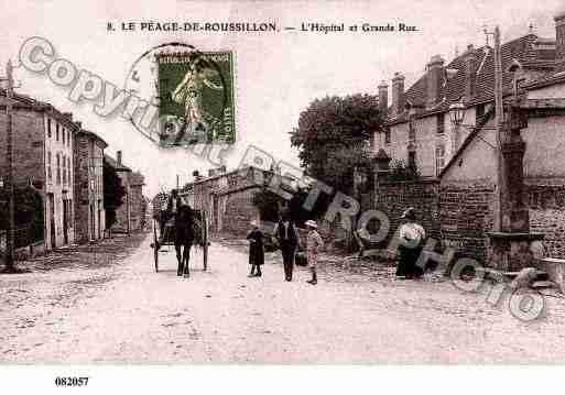 Ville de PEAGEDEROUSSILLON(LE), carte postale ancienne